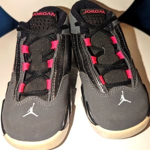 Air Jordan Retro 14 Hyper pink and grey sz toddler 7